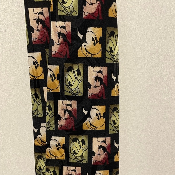 Disney Character Print Tie Black One Size - Picture 3 of 4